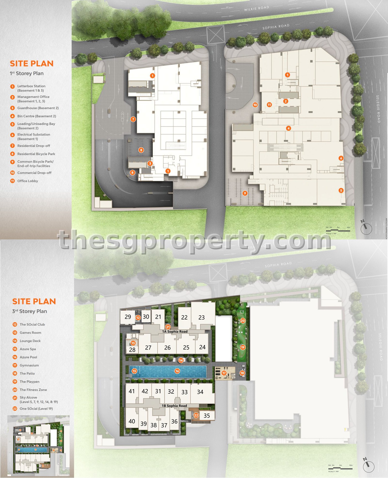 The Collective At One Sophia site plan